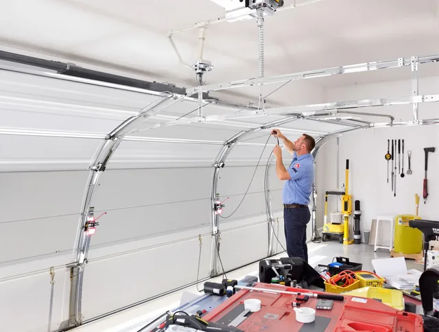 Garage door cable repair service by Bristol Garage Door Repair in Bristol