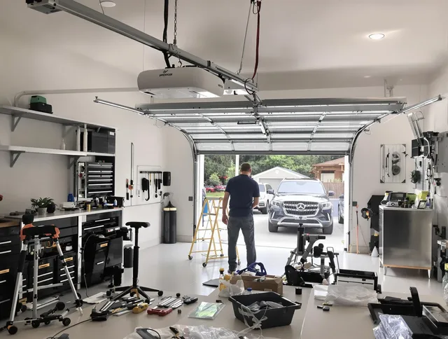 Garage door opener installation by Bristol Garage Door Repair in Bristol