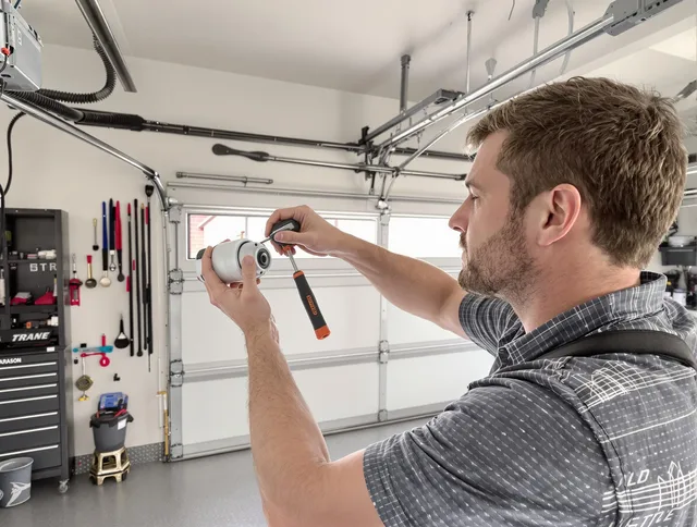 Garage door opener repair service by Bristol Garage Door Repair in Bristol