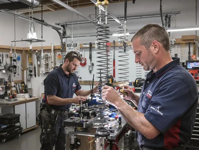 Garage door spring repair service by Bristol Garage Door Repair in Bristol